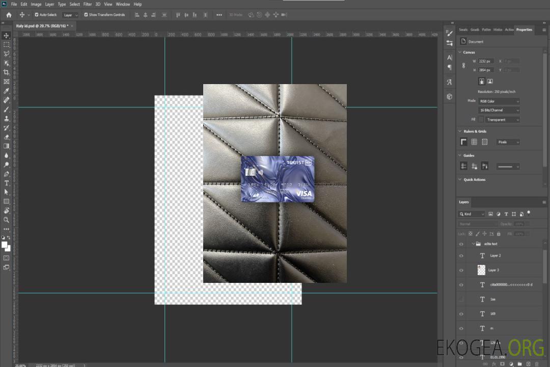 USA Truist Bank visa carte classique photolook recto template USA Truist Bank visa carte classique photolook recto template
